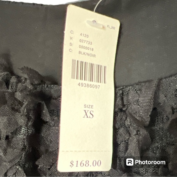 NWT Anthropologie ERI + ALI “Rive Dorite” Maxi skirt black size XS - Picture 6 of 8